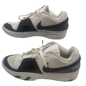 Nike Ja 1 Scratch 2.0 Basketball Shoes Mens 10 White Black FQ4796-101 Swoosh